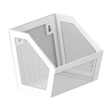 Panier mural suspendu, étagère à épices, fixation murale élégante et peu encombrante, organisateur de cuisine blanc 1Grid