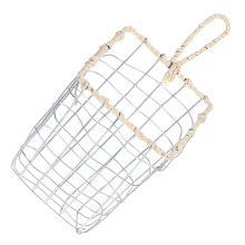 Metal Wire Basket with Handle for Multi Purpose Kitchen Wall Storage
