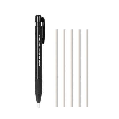 2. Artists' Retractable Eraser Pen With 5 Replaceable Tips For Precise Drawing, Schoolwork & Art Corrections