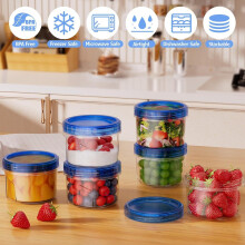 Boîtes de conservation hermétiques empilables, lot de 12, compatibles micro-ondes et congélateur, adaptées à l'organisation standard des