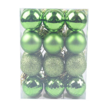 Purple Shatterproof Ornament Balls 2.36 inch 24 pcs