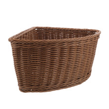 Woven Corner Basket Storage Bin for Wardrobe Bathroom and Kitchen Shelf Organizer