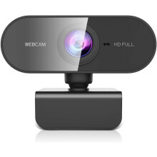 1080p HD-webcam met microfoon, groothoeklens, compatibel met pc/Mac/laptop/Zoom/Skype/YouTube/Xbox One/PS4