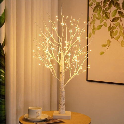 DIY Χειμερινές Σημύδες με 144 Φώτα LED, Ανθεκτικές σε Κρούσεις & Αδιάβροχες, 2