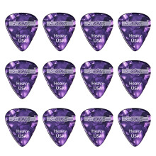 Guitar Picks 12Pcs 0.96mm Celluloid Heavy Gauge Pick for Acoustic Electric Bass Guitar Natural Feel Warm Tone Puas Para Guitarra - G PICK H PR 12PK