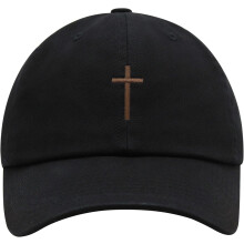 Bavlnená baseballová čiapka Cross Premium Dad Hat s vyšívaným motívom kresťanského Ježiša unisex