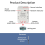 Interrupteur de température WiFi blanc 20A avec capteur de 2 m 6
