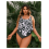 Γυναικείο μαγιό Tankini, μεγάλο μέγεθος, τυπωμένο, τετράγωνο ντεκολτέ, τοπ με σορτς, 2