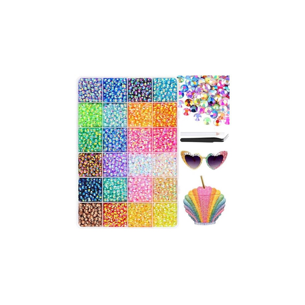 Resin Rhinestones 5mm Mixed Color 6600 pcs