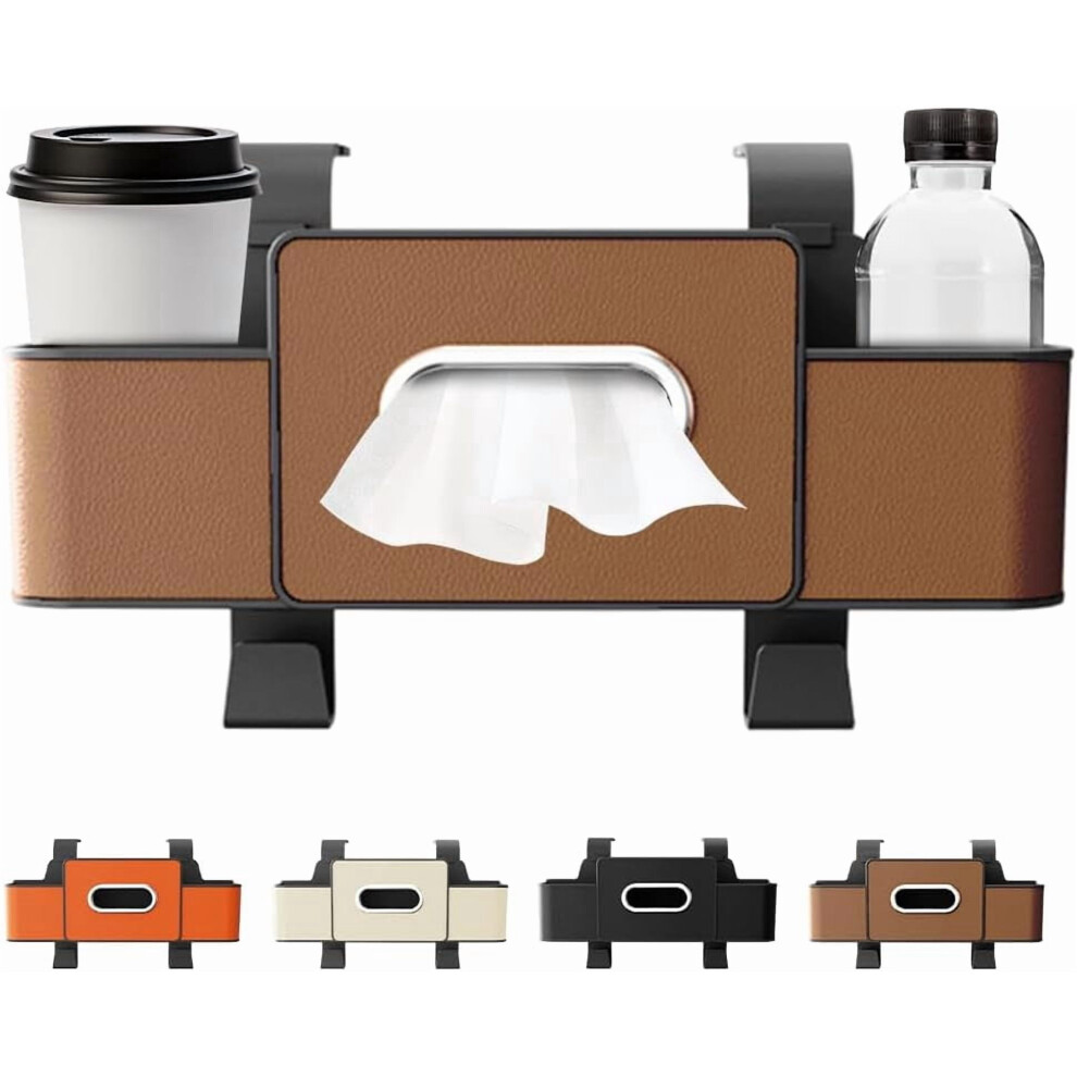 Car Backseat Organizer With Tissue Box Trash Bin And Hooks 9107258632579