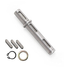 Eje de salida de 14 mm (0,55"), 130 mm de longitud, compatible con la caja de engranajes helicoidales NMRV030/RV030 y el motor paso a paso NEMA23.