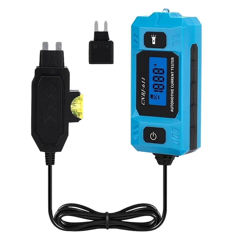 Upgraded Auto Circuit Fault Probe Tester, 20A/48V Relay & Fuse Checker, Backlit Lcd + Front Blue/Light 9402001140395