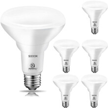 Ampoules encastrées EnerYANTONtic 6Pack 65W BR30, dimmables, 650 lumens, 5000K lumière du jour, culot E26, projecteur d'intérieur pour douilles de