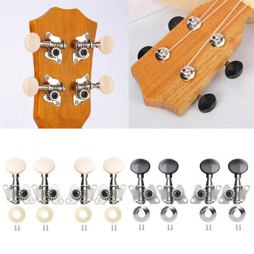 Κλασικό Κούρδισμα Ukulele Peg2L + 2R Κουρδιστήρια Ανοιχτές Κεφαλές Μηχανής για Μέρη 1