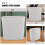 Grey Plastic Indoor Trash Can, and Compact, 1 Piece 5