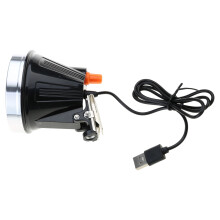USB-betriebene Lampe für Angeln, Radfahren, Wandern und Camping, einstellbare Helligkeit, 15 W Leistung, 1 m Kabel