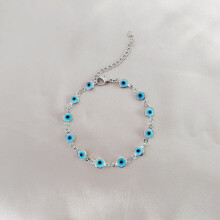 Pulseira Olho de Demônio Azul Turca, uma pulseira única e elegante, simples e versátil.
