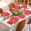 Heart Paper Plates Red White 40 Pcs 6