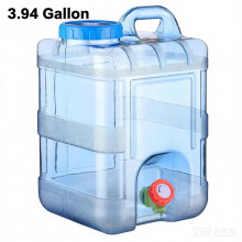 Draagbare watercontainer van 19 liter met kraan, BPA-vrij, duurzame plastic waterkan voor kamperen en buitenactiviteiten.