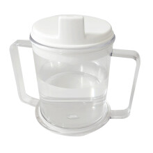 Double Handle Anti-splash Mug Reuseable Wide Base Large Handles 10 oz. Sippy Cup