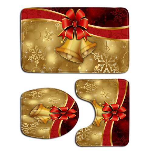 3-teiliges Weihnachts-WC-Deckelset für Standard-WCs