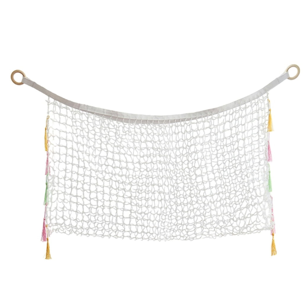 Durable Cotton Stuffed Animal Hammock Nursery Storage Solution Comfortable Toy Storage Net for Nursery and Kids Room