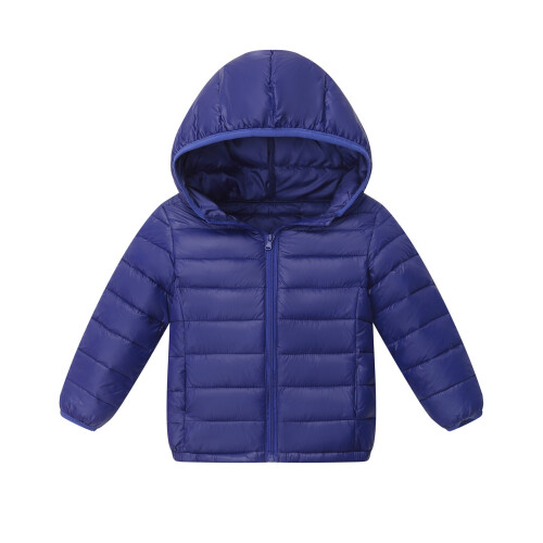 Doudoune d'hiver pour enfant, coupe-vent, à capuche, taille 8-9 ans