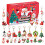 3D μπρελόκ μενταγιόν με μπρελόκ Advent Calendar 2025, με σχέδια 24 χριστουγεννιάτικων δώρων 1