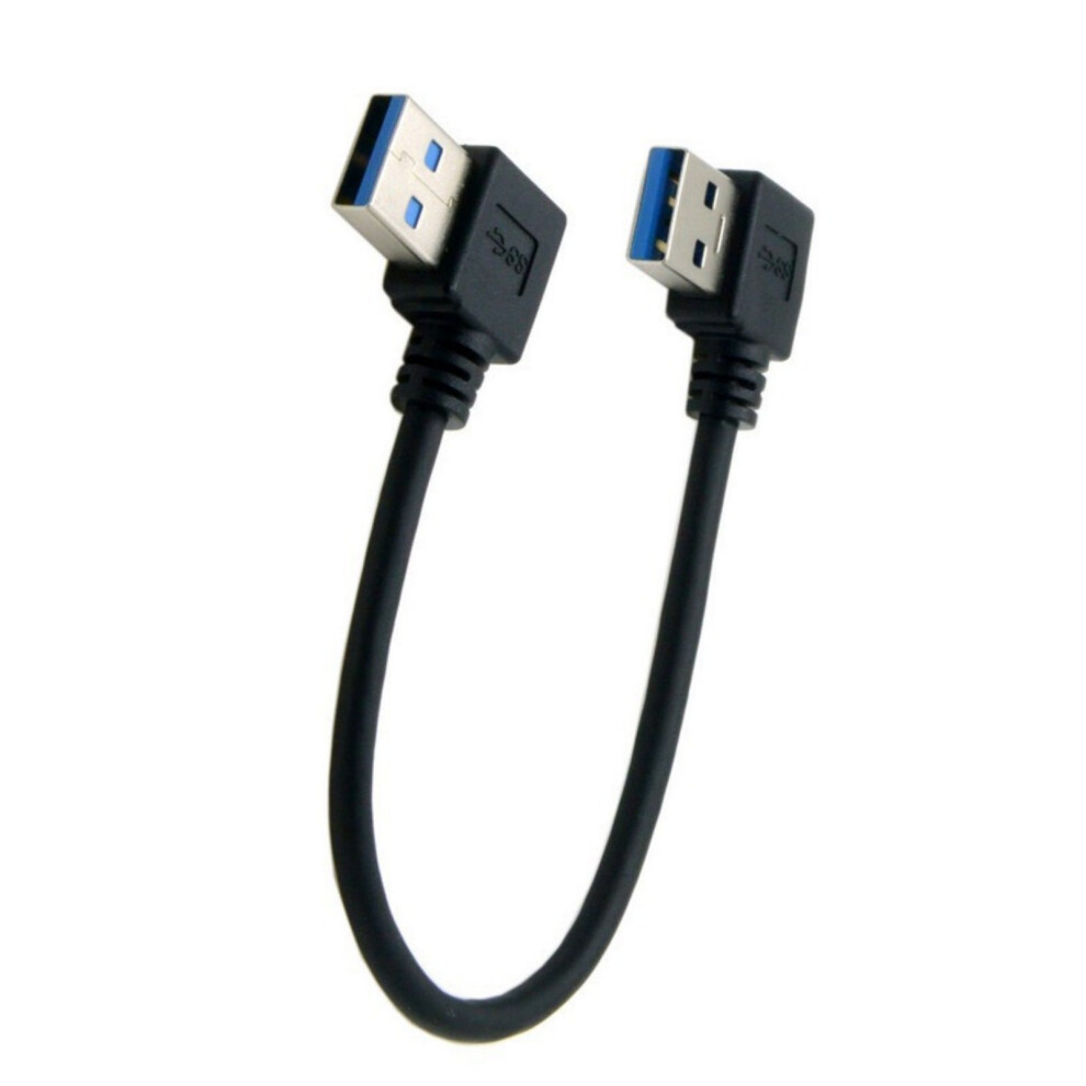 90 Degree Usb3.0 Male To Male Extension Cable Cord For Tight Space And Preventing Cable Damage 9422877873869