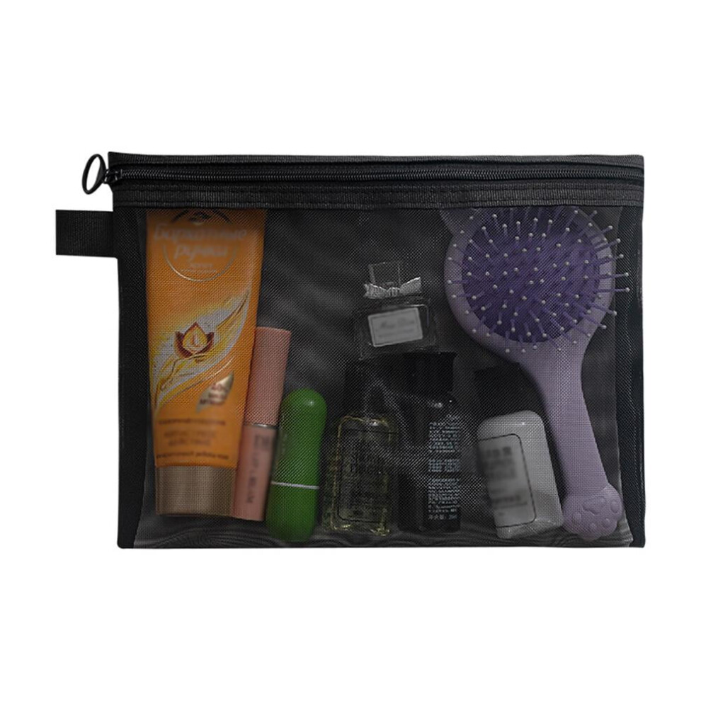 Black/Grey Mesh Storage Bag Â Lightweight, Breathable & Reusable