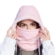 Pălărie caldă pentru gât, jambiere, mască combinată, pălărie de pluș, impermeabilă, elegantă, rezistentă la vânt, izolantă groasă,
