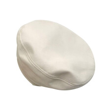 Boina fina de verano para mujer - Sombrero de pintor retro británico, estilo coreano moderno, beige, talla única,