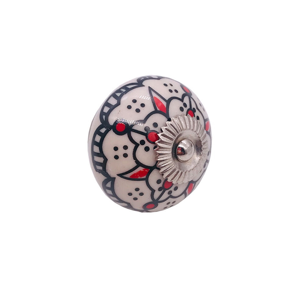 1Pc Assorted Multicolor Vintage Floral Ceramic Round Drawer Knobs Dresser Cabinet Cupboard Wardrobe Pull Handles Door Knobs 9422877872473