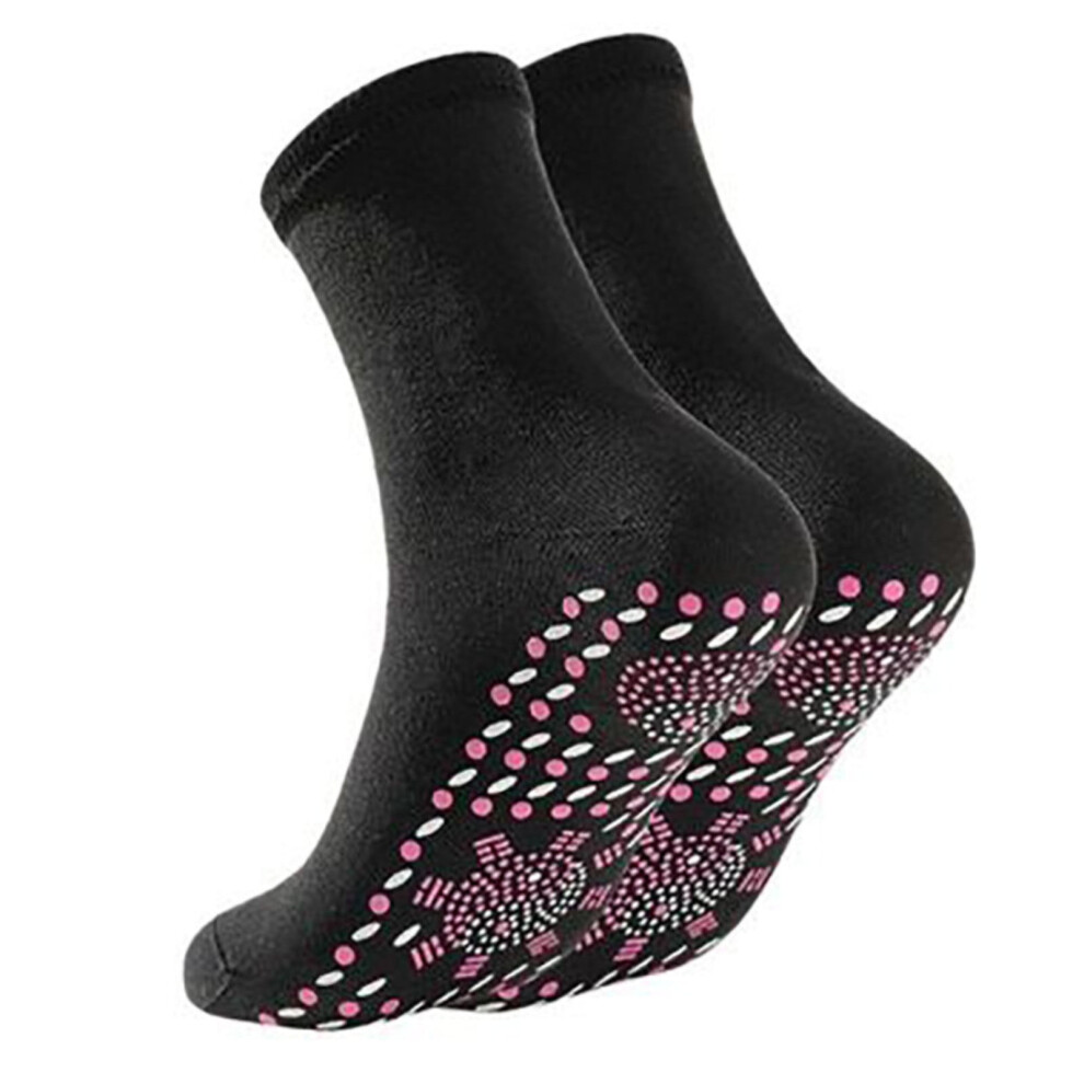 5-Pair Tourmaline Self-Heating Acupressure Socks, Compatible with AFIZ Slimming Health Socks