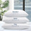 2er-Pack graue Kissen mit Daunenalternative (Kingsize) 2