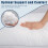 2er-Pack graue Kissen mit Daunenalternative (Kingsize) 3
