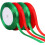 Kerst satijnen lint 10 mm x 100 yards 4 rollen 1
