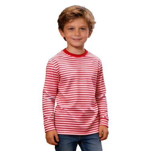 Αγόρια Κορίτσια Casual Μακρυμάνικα Μπλούζες Basic με Στρογγυλή Λαιμόκοψη Ριγέ Τουνίκ 2