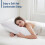 2er-Pack graue Kissen mit Daunenalternative (Kingsize) 5