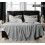 Κουβέρτα 100% βαμβακερή σε χρώμα Cool Grey [Μέγεθος Queen - 90x90 ίντσες] 350GSM Ελαφριά, απαλή 2