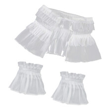 Detachable Jabot Collar Wrist Cuffs Cosplay Clothes Shawl for