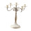 Candelabro de Jantar com Múltiplos Braços, Castiçal Cônico Branco com 5 Braços 2