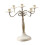 Candelabro de Jantar com Múltiplos Braços, Castiçal Cônico Branco com 5 Braços 3
