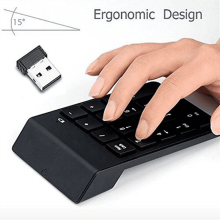 Draadloos USB-numeriek toetsenbord met 10 toetsen