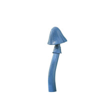 Decorative Blue Mushroom Figurine, Handcrafted Resin Ornament for Home and Office, Unique Nature-Inspired Decor Piece