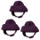 (1 Packung) Haustier-Strickmütze – weiche Mütze für-Lila 3 1