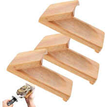 Oyster Clamp Wood With Oyster Shucker Tool, Oyster Shucking Clamp And Oyster Holder For Shucking, Pairs With Stainless Steel For At Home