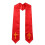 Reversible, bestickte, gekreuzte Priesterstola mit Fransen-Rot 1