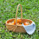 Willow Picnic Hamper with Handle, Oval Wicker Basket for Fruit, Eggs, Easter Candy, Wedding Gifts – Brown 8