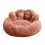 Plush Paw-Shaped Calming Pet Bed Medium Donut Cushion 1